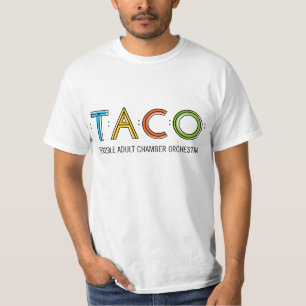 Waarde TACO T-shirt, wit T-shirt
