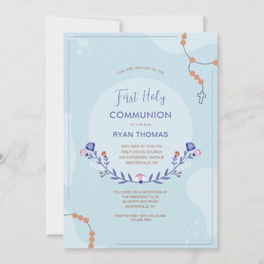 Waarde Uitnodiging tot Communieviering (Voorkant)