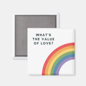 Waarde van de liefde - Regenboogmagneet Magneet (Voorkant / Achterkant)