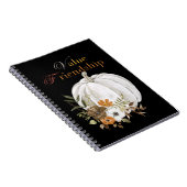 Waarde Vriendschap Pompoen Halloween Notitieboek (Rechterzijde)