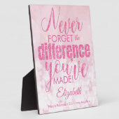 Waardebepaling Vergeet roze pensionering nooit Fotoplaat (Zijkant)