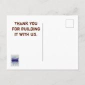 Waardebepaling werknemer Dank u Business Start-up Briefkaart (Achterkant)