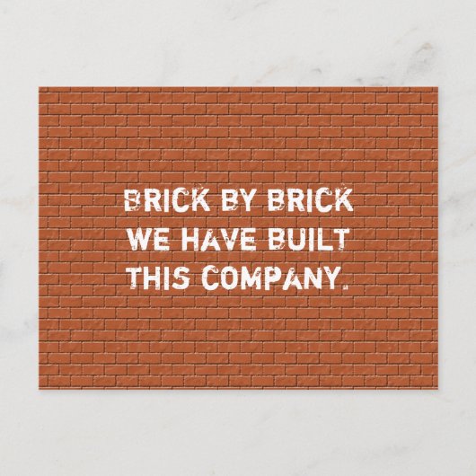 Waardebepaling werknemer Dank u Business Start-up Briefkaart (Voorkant)