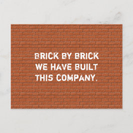 Waardebepaling werknemer Dank u Business Start-up Briefkaart