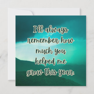 Waardebon met warme boodschap