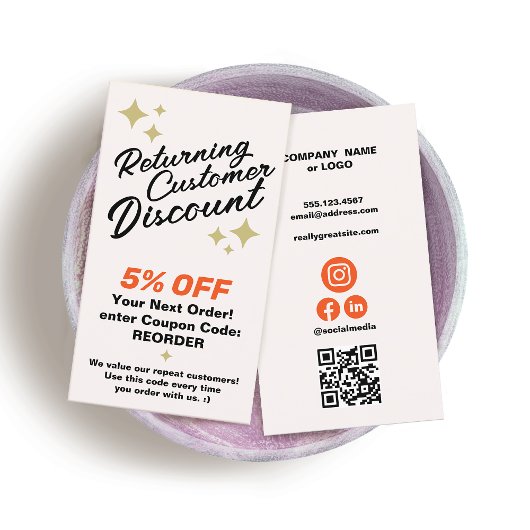 Waardebon voor klantenloyaliteitskorting kortingskaartje