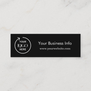 Waardebon voor zakelijke Drink   minimalistisch zw Mini Visitekaartje