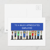 Waardedag werknemers - maart briefkaart (Voorkant / Achterkant)