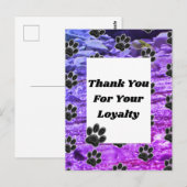 Waardeer Client Dierverzorger Hartelijk Dank Briefkaart (Voorkant / Achterkant)