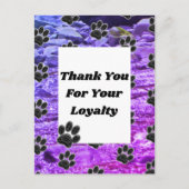 Waardeer Client Dierverzorger Hartelijk Dank Briefkaart (Voorkant)