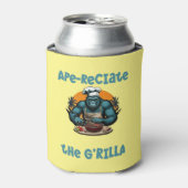 Waardeer de G'rilla Master BBQ Grill-spel Fun Pun Blikjeskoeler (Blikje Voorkant)