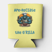 Waardeer de G'rilla Master BBQ Grill-spel Fun Pun Blikjeskoeler (Voorkant)