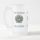 Waardeer de G'rilla Master BBQ Grill-spel Fun Pun Matglas Bierpul (Links)