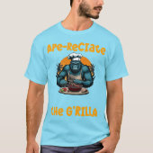 Waardeer De G'rilla Master BBQ Grill-spel Fun Pun T-shirt (Voorkant)