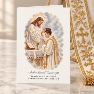 Waardeer een geliefde priester met deze eerbiedige kaart