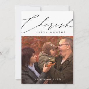 Waardeer Elke Moment Kerst Familie Foto Overlay Feestdagenkaart