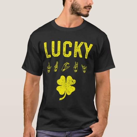 Waardeer Gebarentaal Doofbewustzijn St. Patrick's T-shirt (Voorkant)