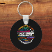 Waardeer Groovy Family Resource Coordinator Sleutelhanger (Voorkant)