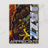 Waardeer het Briefkaart van de Jazz (Voorkant)