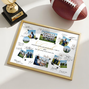 Waardeer je coach met deze gepersonaliseerde colla poster