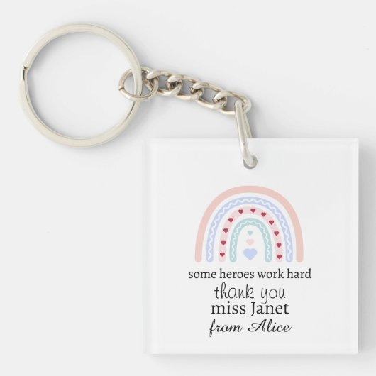 Waardeer je Docent - Beste Docent Ooit Cadeau Sleutelhanger (voorkant)
