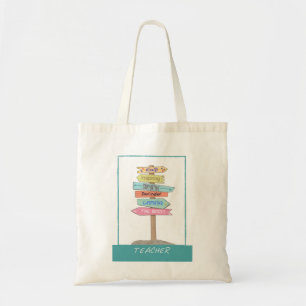 Waardeer je leraar Bedankt Inspirerend Vriendelijk Tote Bag