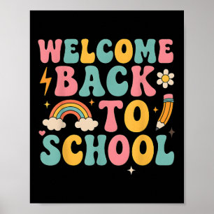 Waardeer je leraar Jongens Meisjes Retro Welkom te Poster
