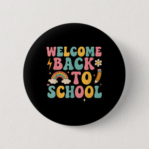 Waardeer je leraar Jongens Meisjes Retro Welkom te Ronde Button 5,7 Cm