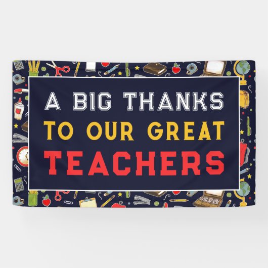 Waardeer je leraar spandoek (Horizontaal)