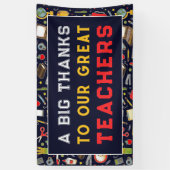 Waardeer je leraar spandoek (Verticaal)