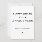 Waardeer je man | Valentijnsdag Foto Feestdagenkaart (Voorkant)