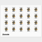 Waardeer je schoolbuschauffeur dag vierkante sticker (Vel)
