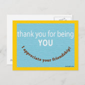 Waardeer je vriend briefkaart (Voorkant / Achterkant)