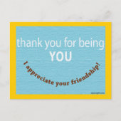 Waardeer je vriend briefkaart (Voorkant)