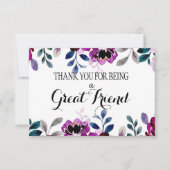 Waardeer je vriend dank je wel tot ziens kaart (Voorkant)