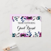 Waardeer je vriend dank je wel tot ziens kaart (Voorkant / Achterkant in situ)