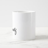 Waardeer jezelf positieve boodschap voor zelfzorg grote koffiekop (Voorkant)