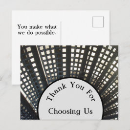 Waardeer Kunde Minimalistische Klant Bedankt Briefkaart
