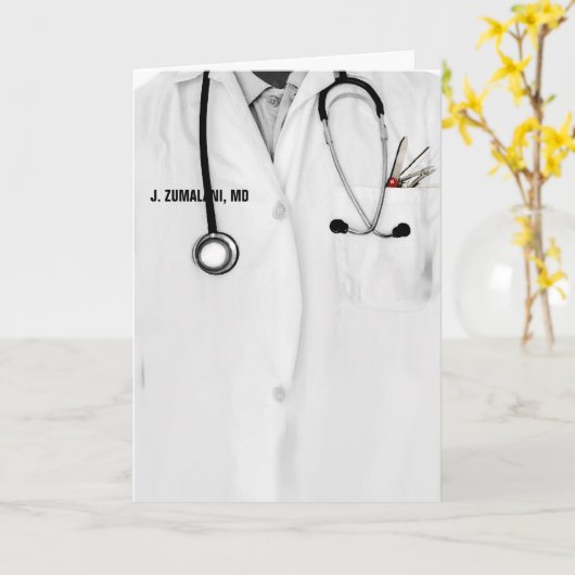 Waardeer uw dokter  kaart (Gele Bloem)