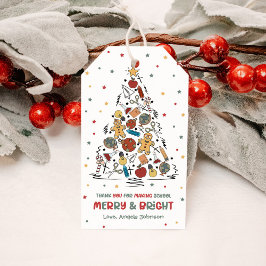 Waardeer uw leraar met een vrolijk Kerstmis Cadeaulabel