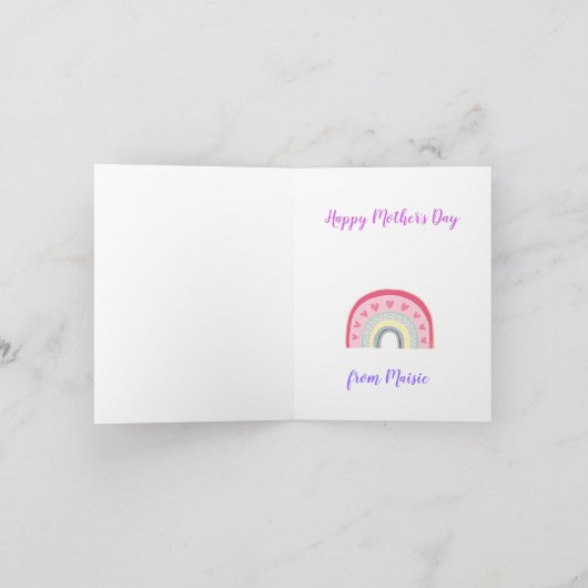 Waardeer uw schoonmoeder Gelukkige Moederdag Kaart (Binnen)