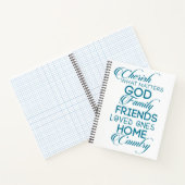 Waardeer wat telt in het turquoise notitieboek (Binnen)