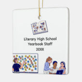 Waardeerbaarheid Personeel Middelbare School Jaarb Keramisch Ornament (Links)