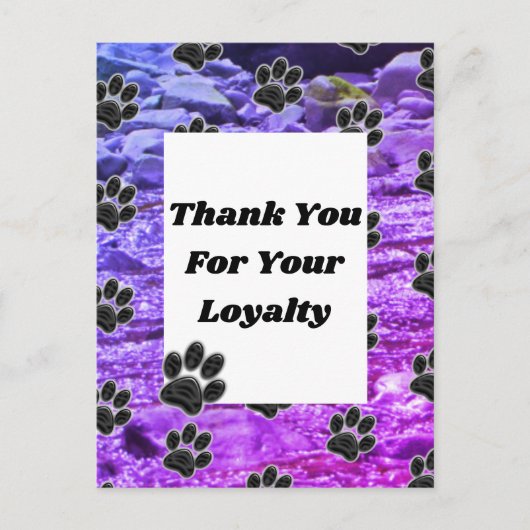 Waardeerdering Klant Dierverzorger Hartelijk Dank Briefkaart (Voorkant)