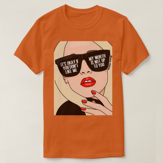 Waarden door Sasa Elebea T-shirt (Design voorkant)