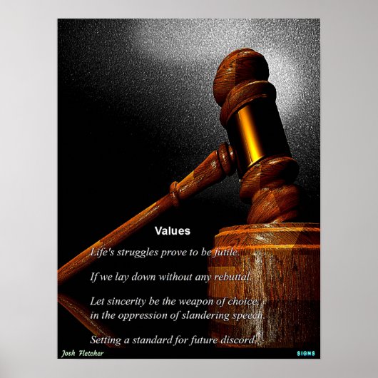 Waarden Poster (Voorkant)