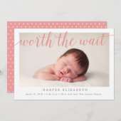 Waarder de aankondiging van de wachtgeboorte (Voorkant / Achterkant)