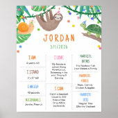 Waarder de wachttijd goedkeuring | Geboortedatum Poster (Voorkant)