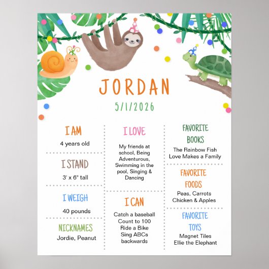 Waarder de wachttijd goedkeuring | Geboortedatum Poster (Voorkant)