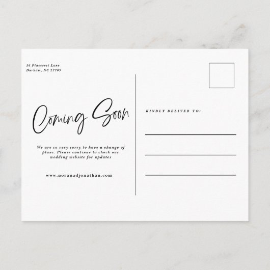 Waarder het Briefkaart van de Uitstel van het Manu (Achterkant)